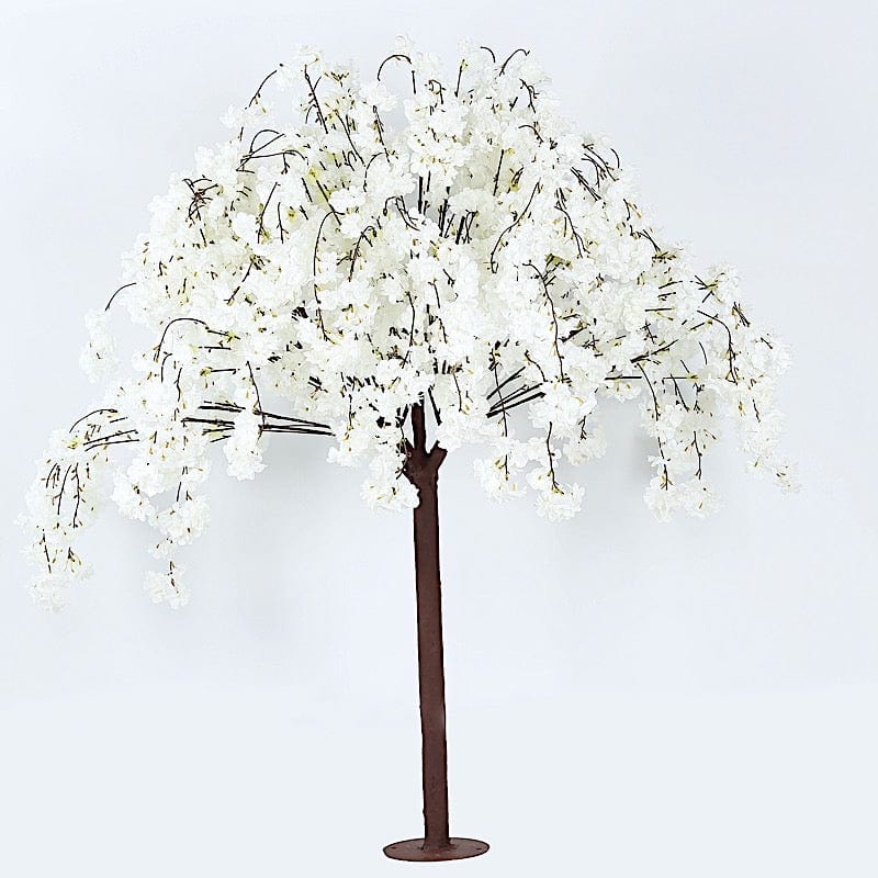 5 feet Artificial Silk Sakura Flowers Wishing Tree  with Detachable Metal Base