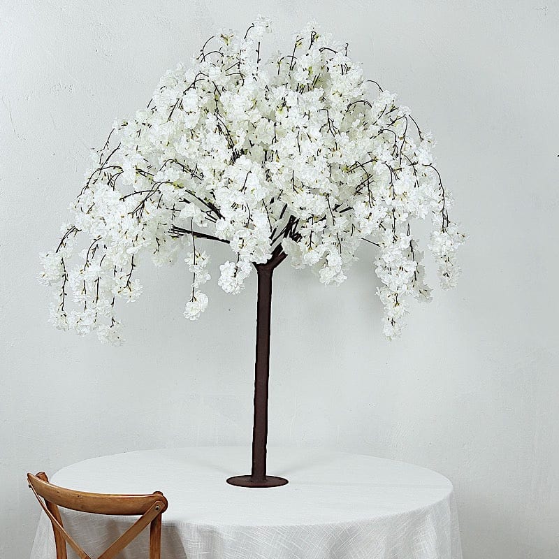 5 feet Artificial Silk Sakura Flowers Wishing Tree  with Detachable Metal Base