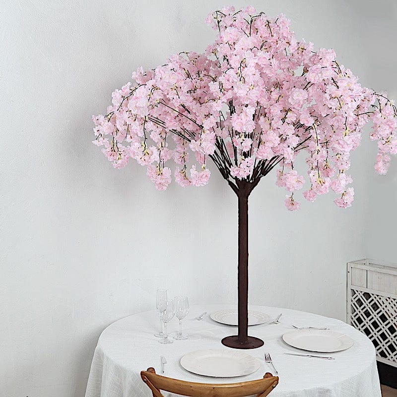 5 feet Artificial Silk Sakura Flowers Wishing Tree  with Detachable Metal Base