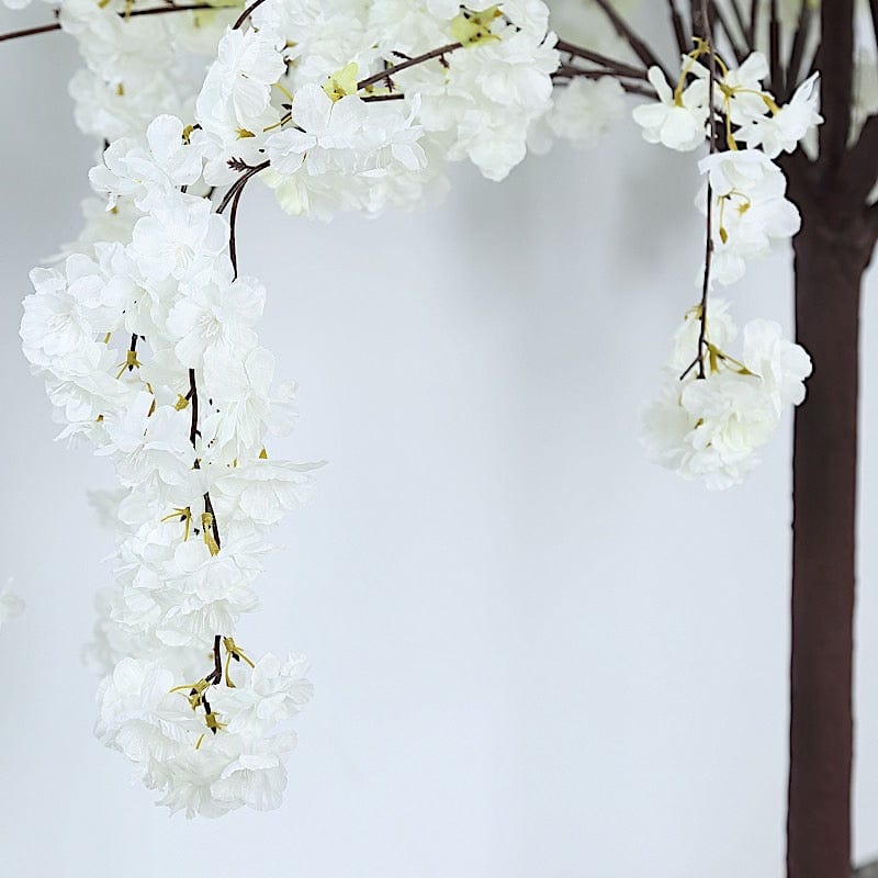 5 feet Artificial Silk Sakura Flowers Wishing Tree  with Detachable Metal Base