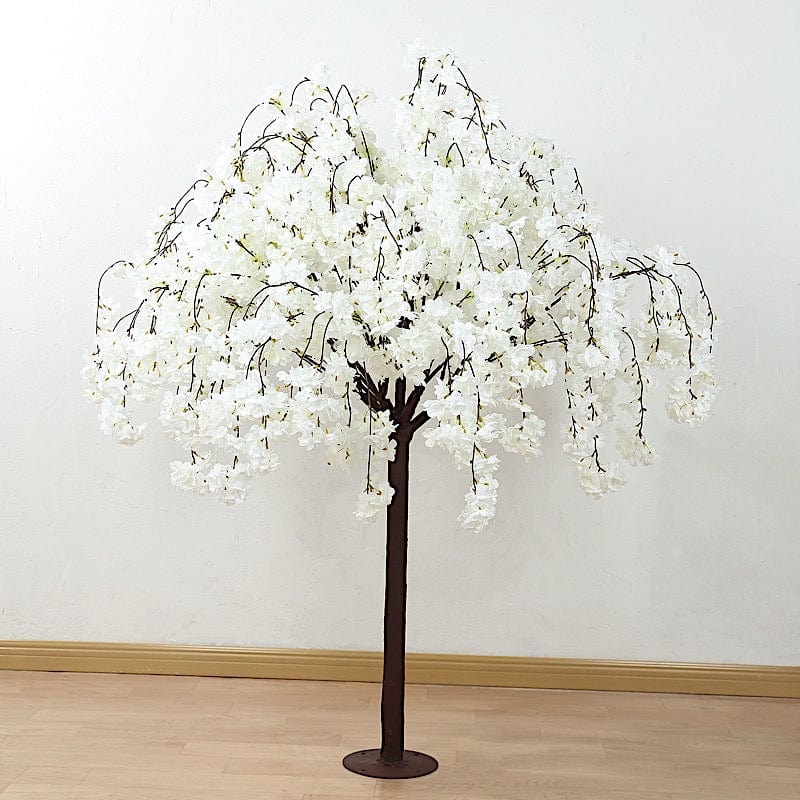 5 feet Artificial Silk Sakura Flowers Wishing Tree  with Detachable Metal Base