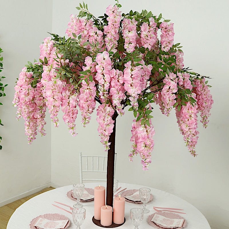 5 feet Freestanding Wisteria Tree with Detachable Metal Base