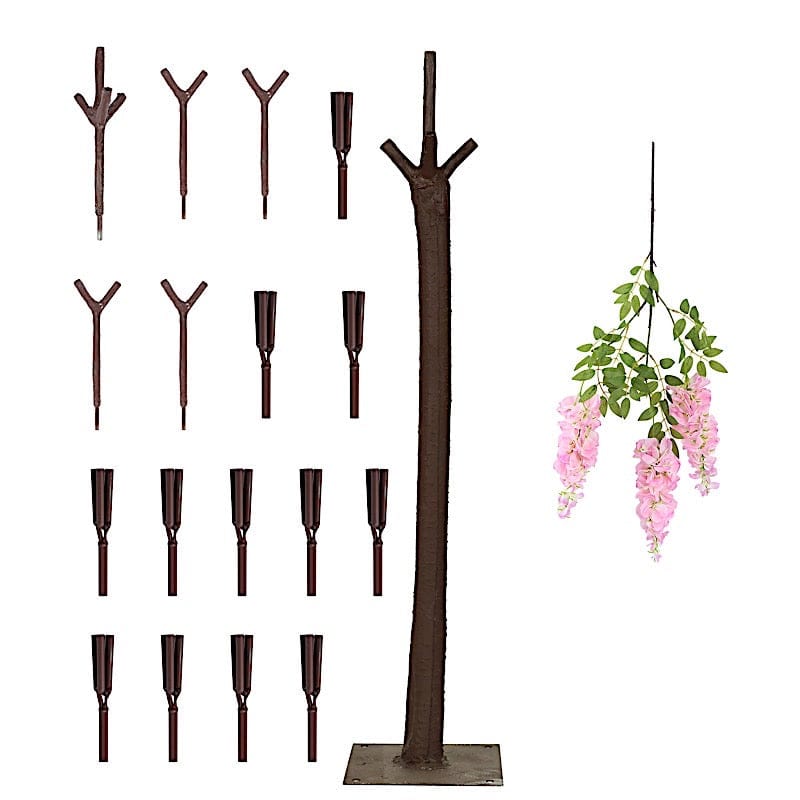7 feet Freestanding Wisteria Tree with Detachable Metal Base