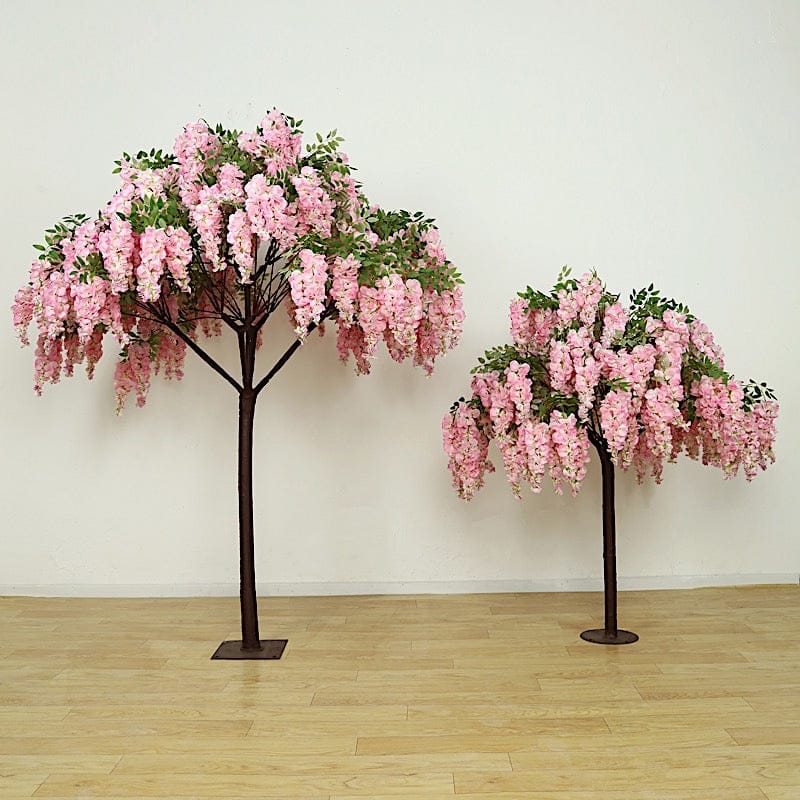 7 feet Freestanding Wisteria Tree with Detachable Metal Base