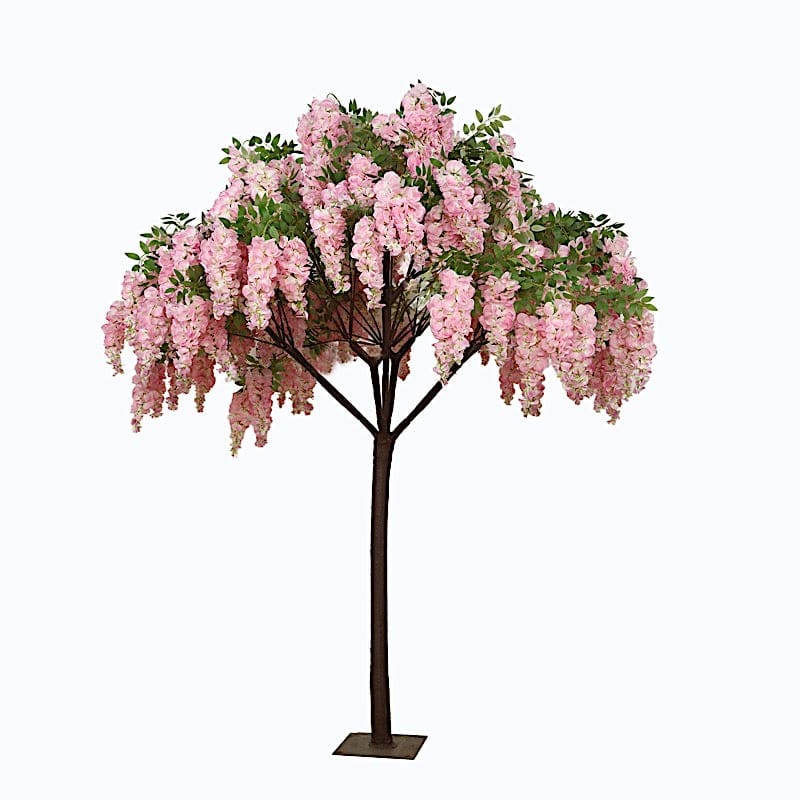 7 feet Freestanding Wisteria Tree with Detachable Metal Base