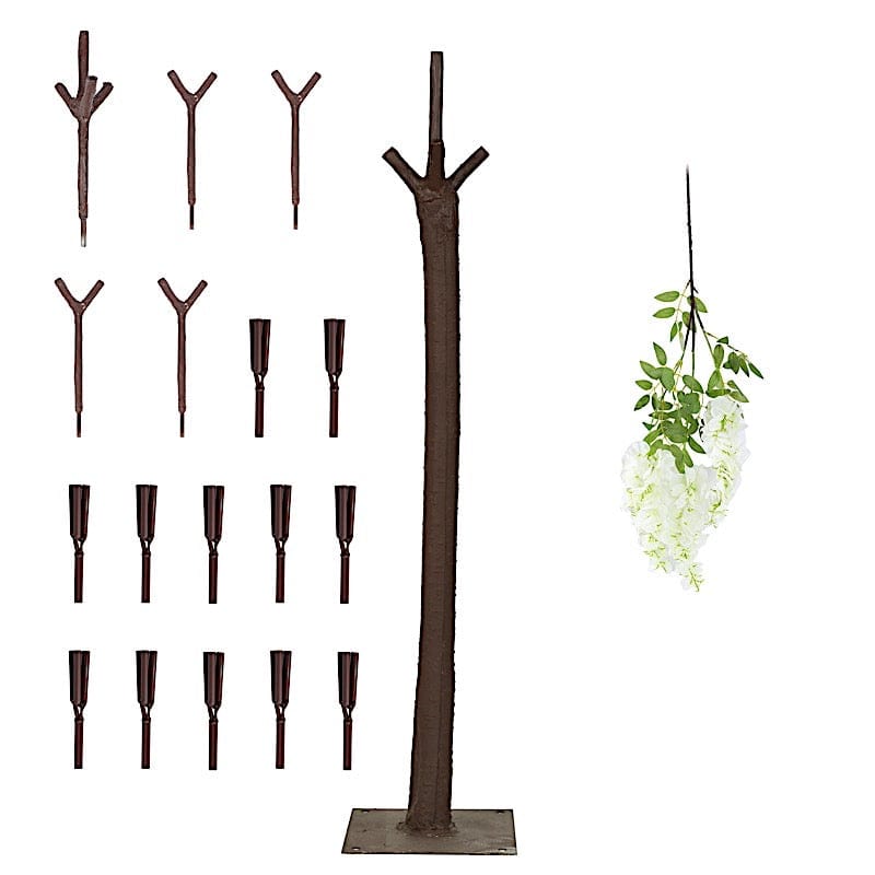 7 feet Freestanding Wisteria Tree with Detachable Metal Base