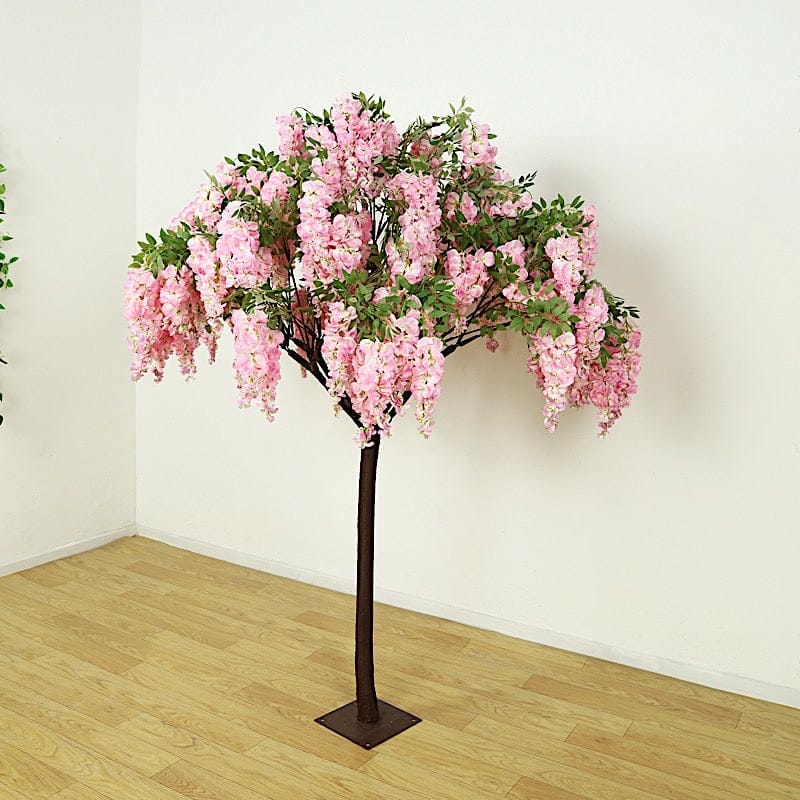 7 feet Freestanding Wisteria Tree with Detachable Metal Base