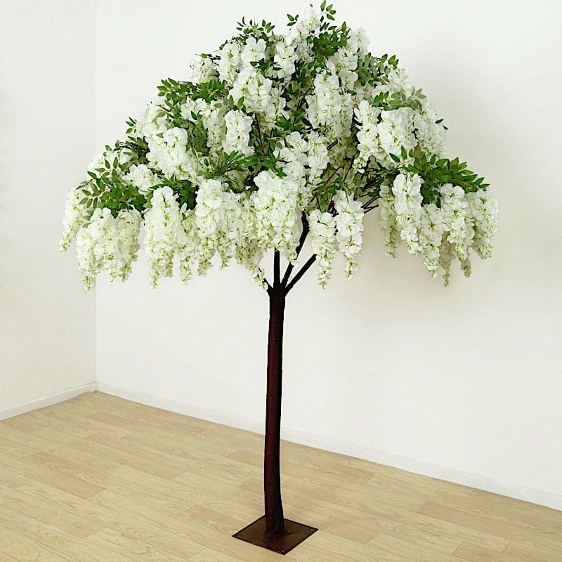7 feet Freestanding Wisteria Tree with Detachable Metal Base