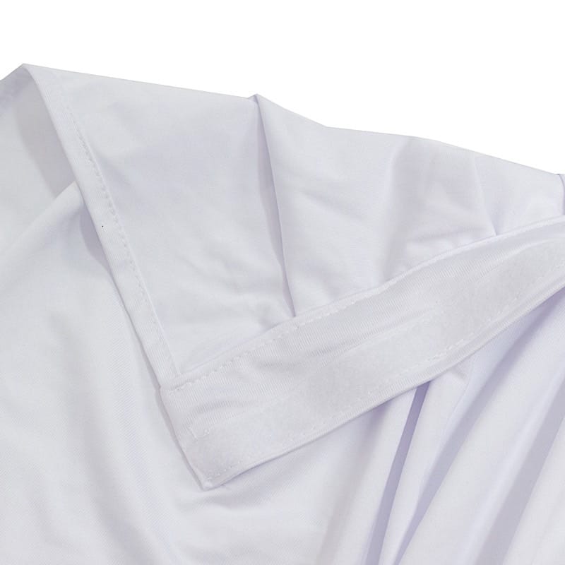 48 in x 20 feet Portable Wrinkle-Free Shirred Pleated Stag Table Skirt