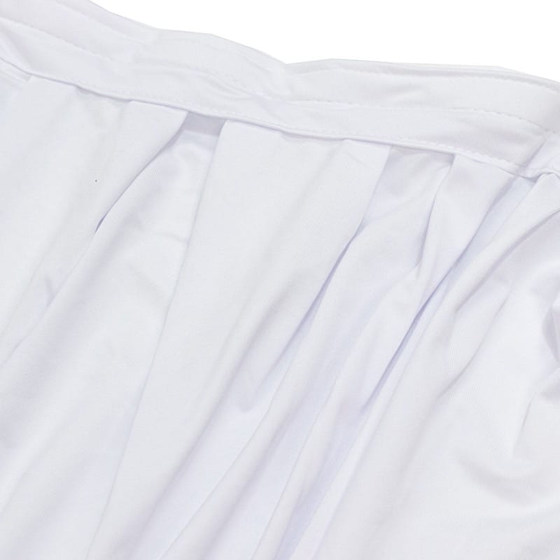 48 in x 20 feet Portable Wrinkle-Free Shirred Pleated Stag Table Skirt