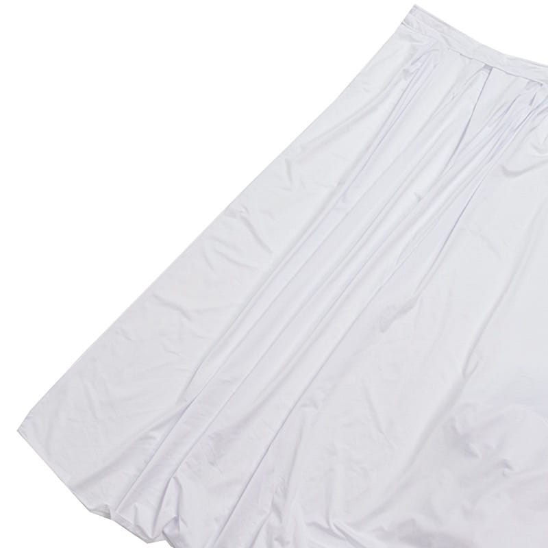 48 in x 20 feet Portable Wrinkle-Free Shirred Pleated Stag Table Skirt