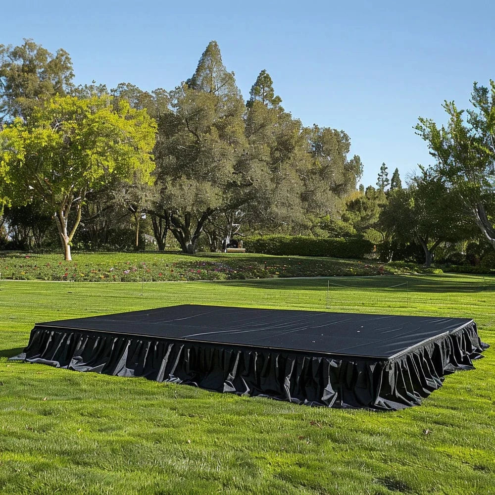 Polyester Shirred Pleat Portable Stage Skirting