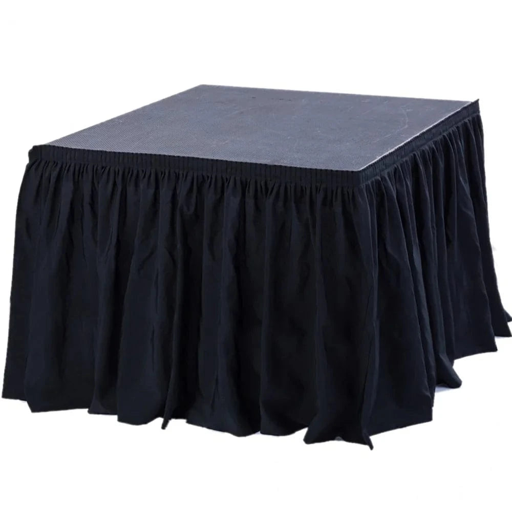 Polyester Shirred Pleat Portable Stage Skirting
