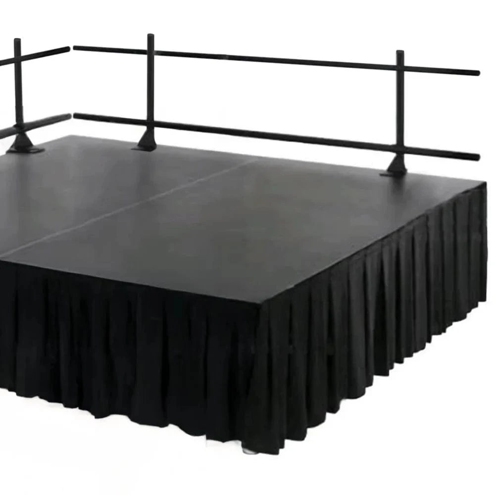 Polyester Shirred Pleat Portable Stage Skirting