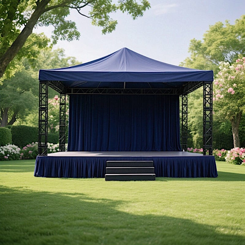 Polyester Shirred Pleat Portable Stage Skirting