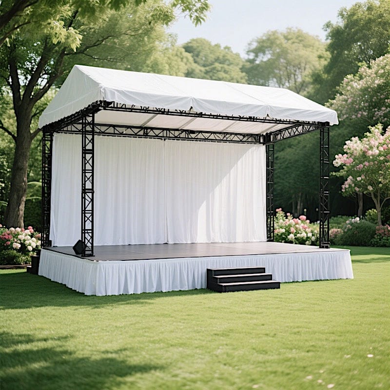 Polyester Shirred Pleat Portable Stage Skirting