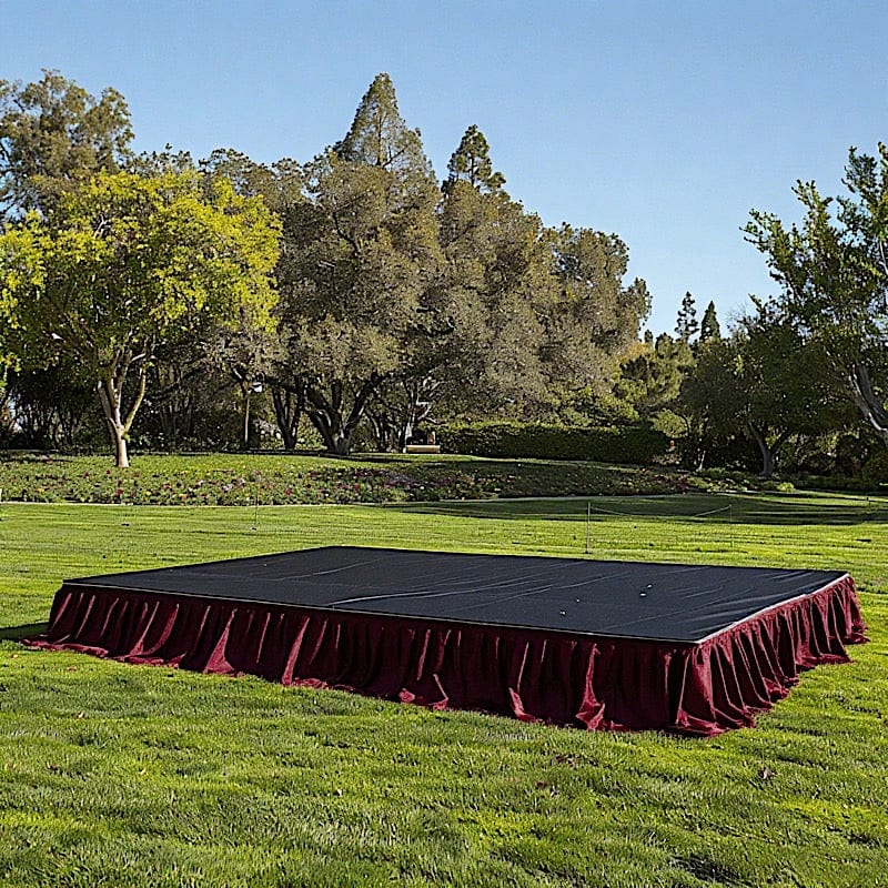 Polyester Shirred Pleat Portable Stage Skirting