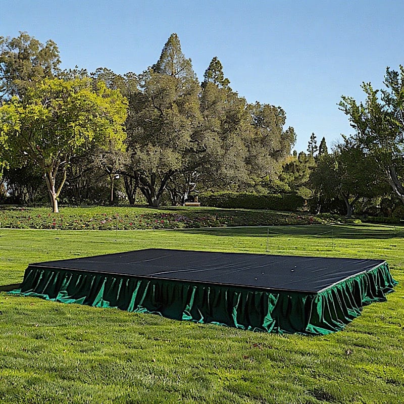Polyester Shirred Pleat Portable Stage Skirting
