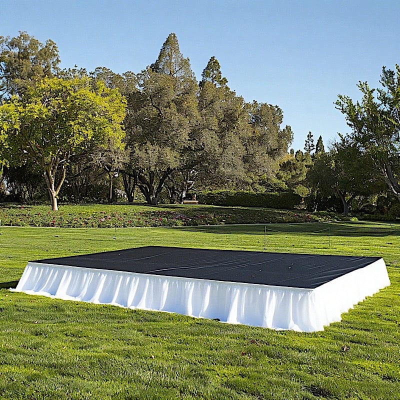 Polyester Shirred Pleat Portable Stage Skirting