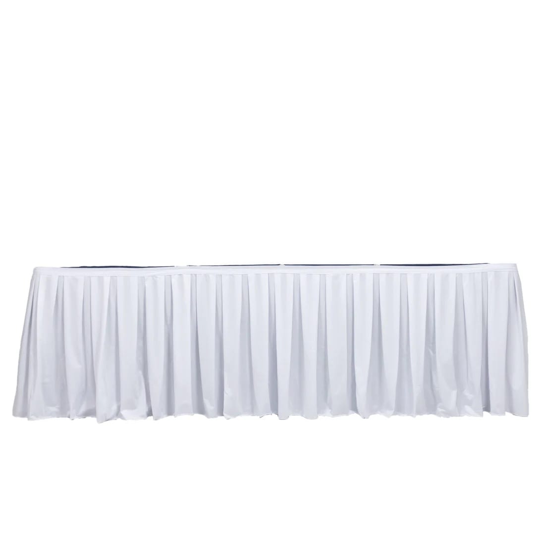 Scuba Polyester Table Skirt Shirred Pleat Design