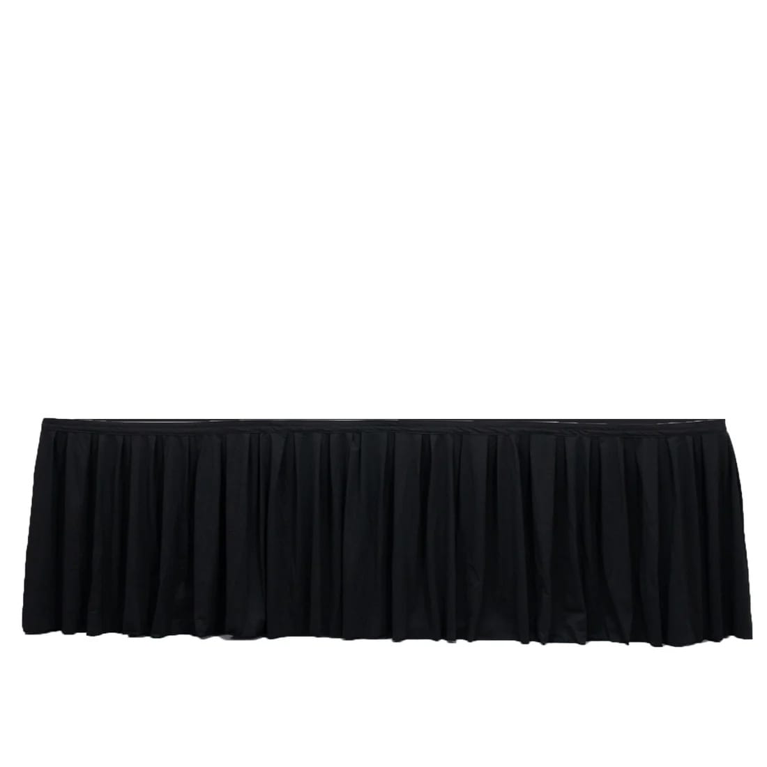 Scuba Polyester Table Skirt Shirred Pleat Design