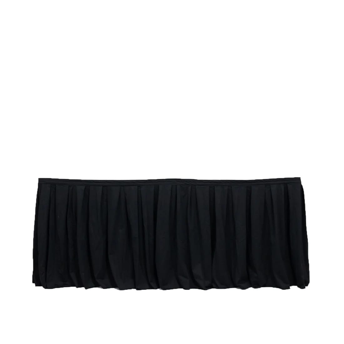 Scuba Polyester Table Skirt Shirred Pleat Design