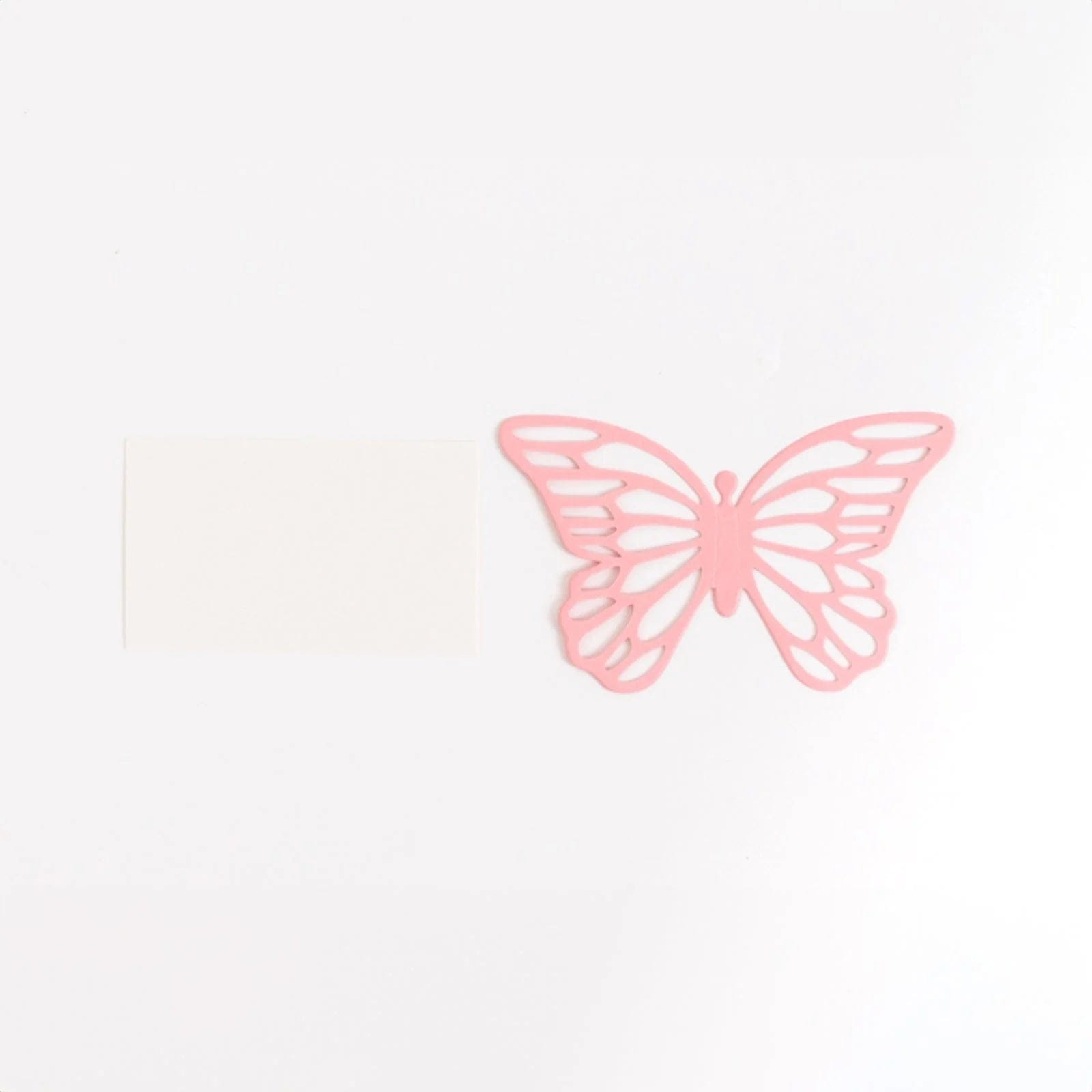 25 Butterfly 3x5 in Paper Place Card Holders with White Printable Cards