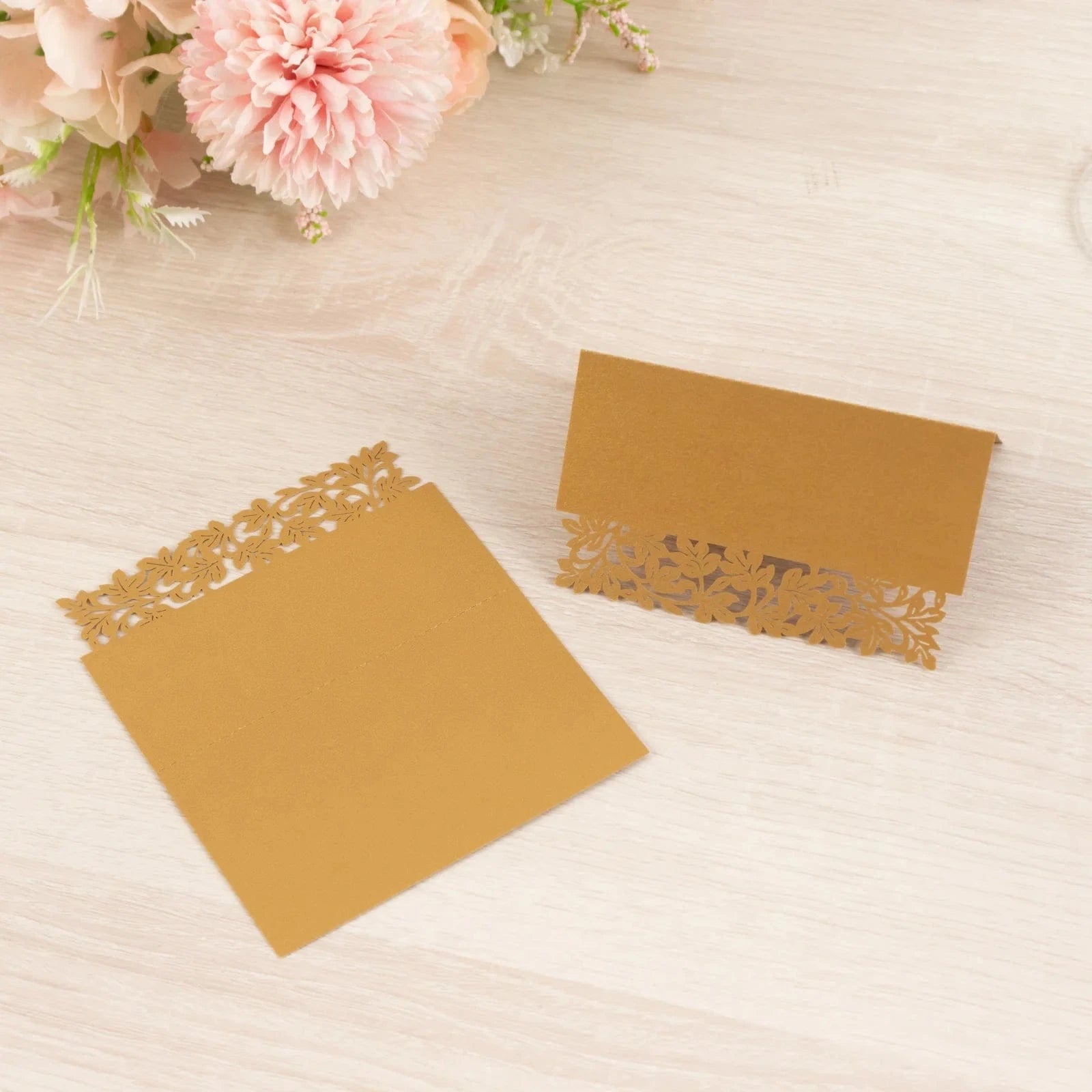 50 Laser Cut Leaf Vine Design Paper Table Name Place Cards
