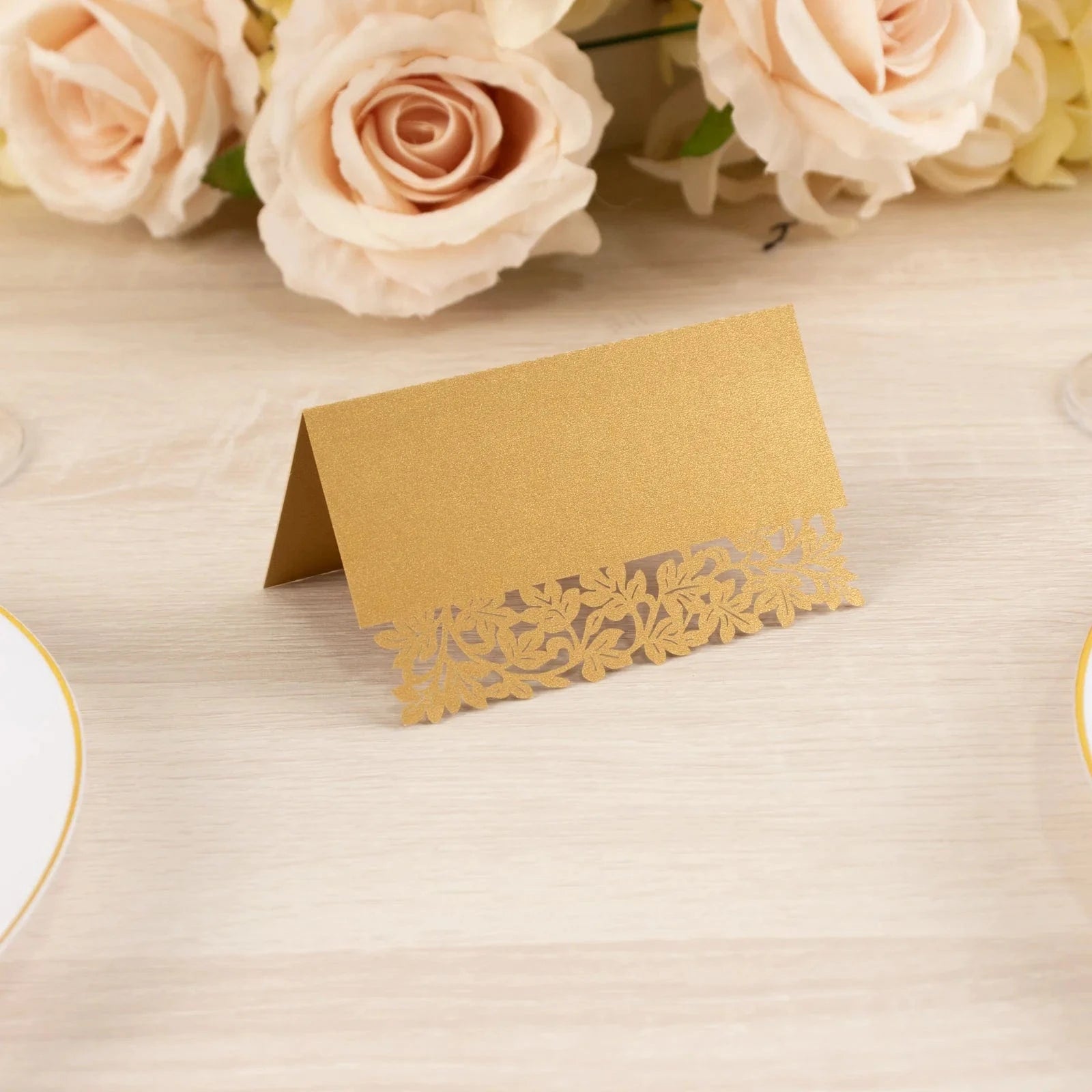 50 Laser Cut Leaf Vine Design Paper Table Name Place Cards