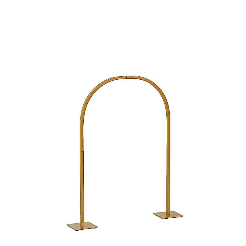 Gold 23 in Metal Flower Stand with Rounded Top Table Arch Centerpiece