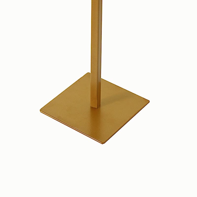 Gold 35 in Metal Flower Stand with Rounded Top Table Arch Centerpiece