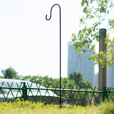 10 Black 46 in Metal Shepherds Hook Plant Hanger Stands