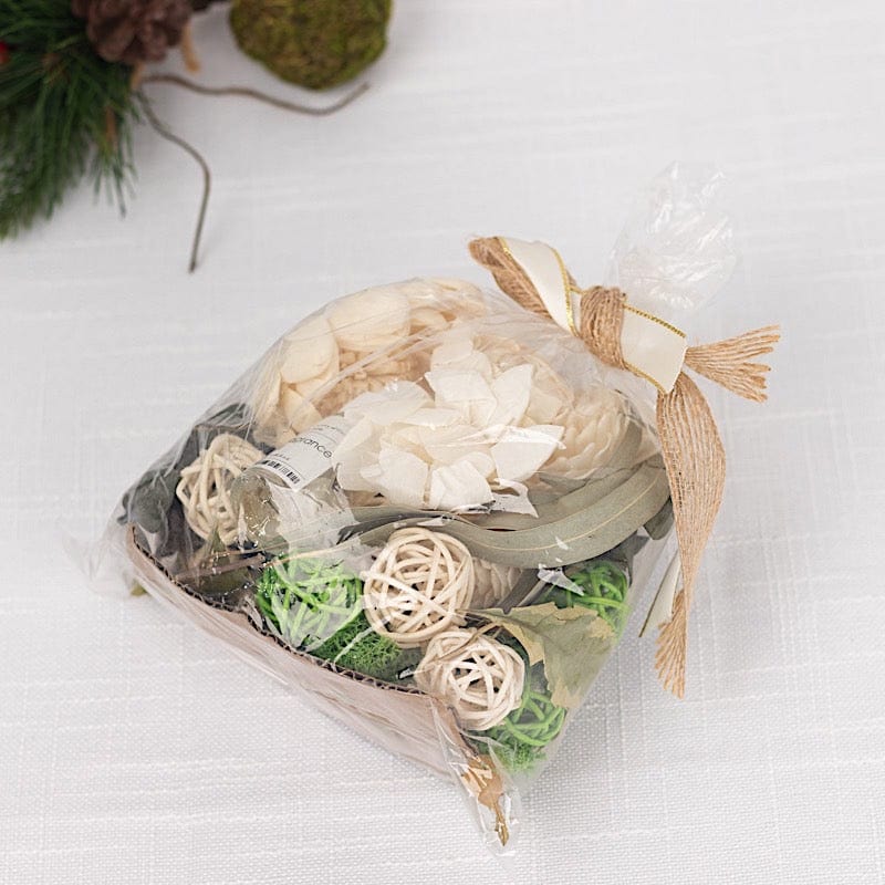 Dried Assorted Potpourri Vase Fillers with Vanilla Fragrance Oil