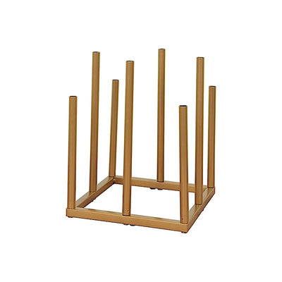 10 Gold in 8-Tubes Square Minimalist Base Design Flower Vase Centerpiece