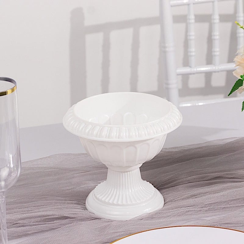 4 pcs 6 in Plastic Vases Roman Style Flower Pedestal Pots