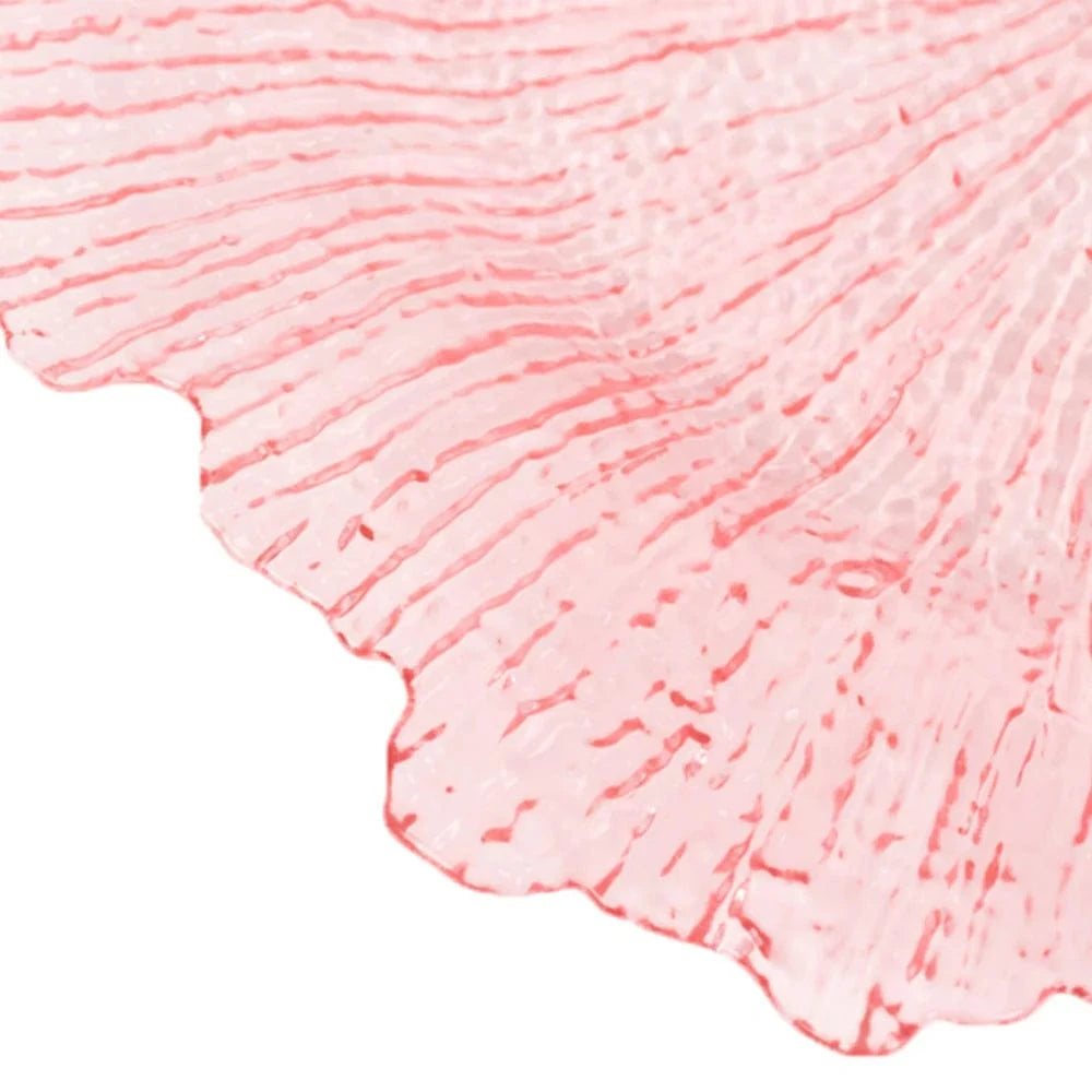 6 pcs 13 in Round Textured Acrylic Charger Plates