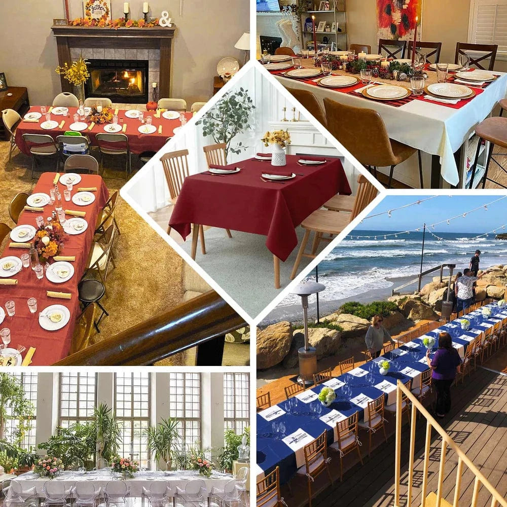 60 x 102 inch Premium Polyester Rectangular Tablecloth