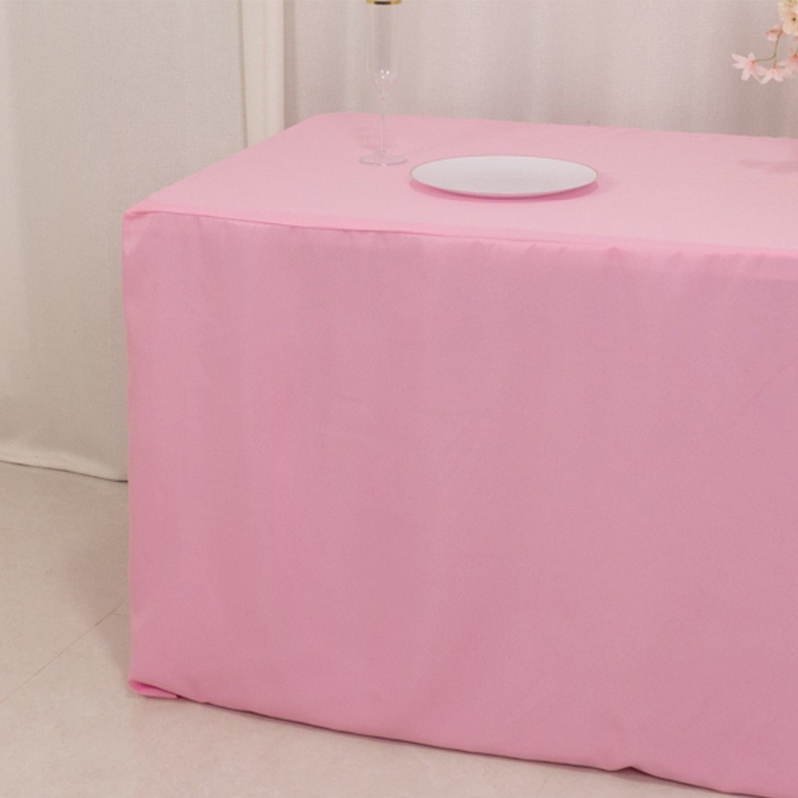 6 feet Fitted Rectangular Tablecloth Table Cover Wedding Linens