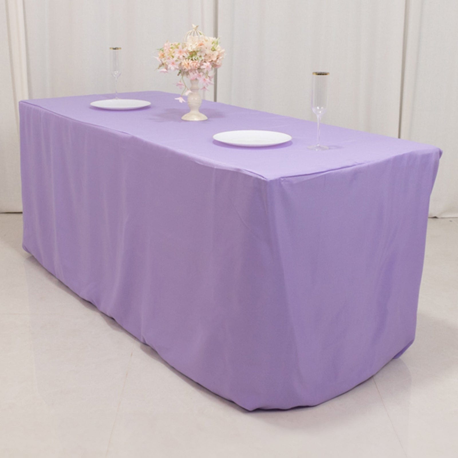 6 feet Fitted Rectangular Tablecloth Table Cover Wedding Linens