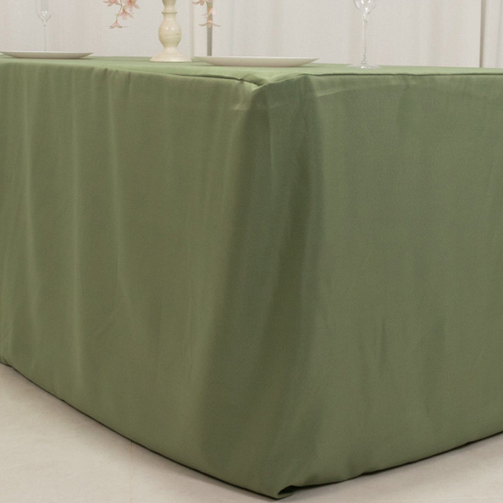 6 feet Fitted Rectangular Tablecloth Table Cover Wedding Linens