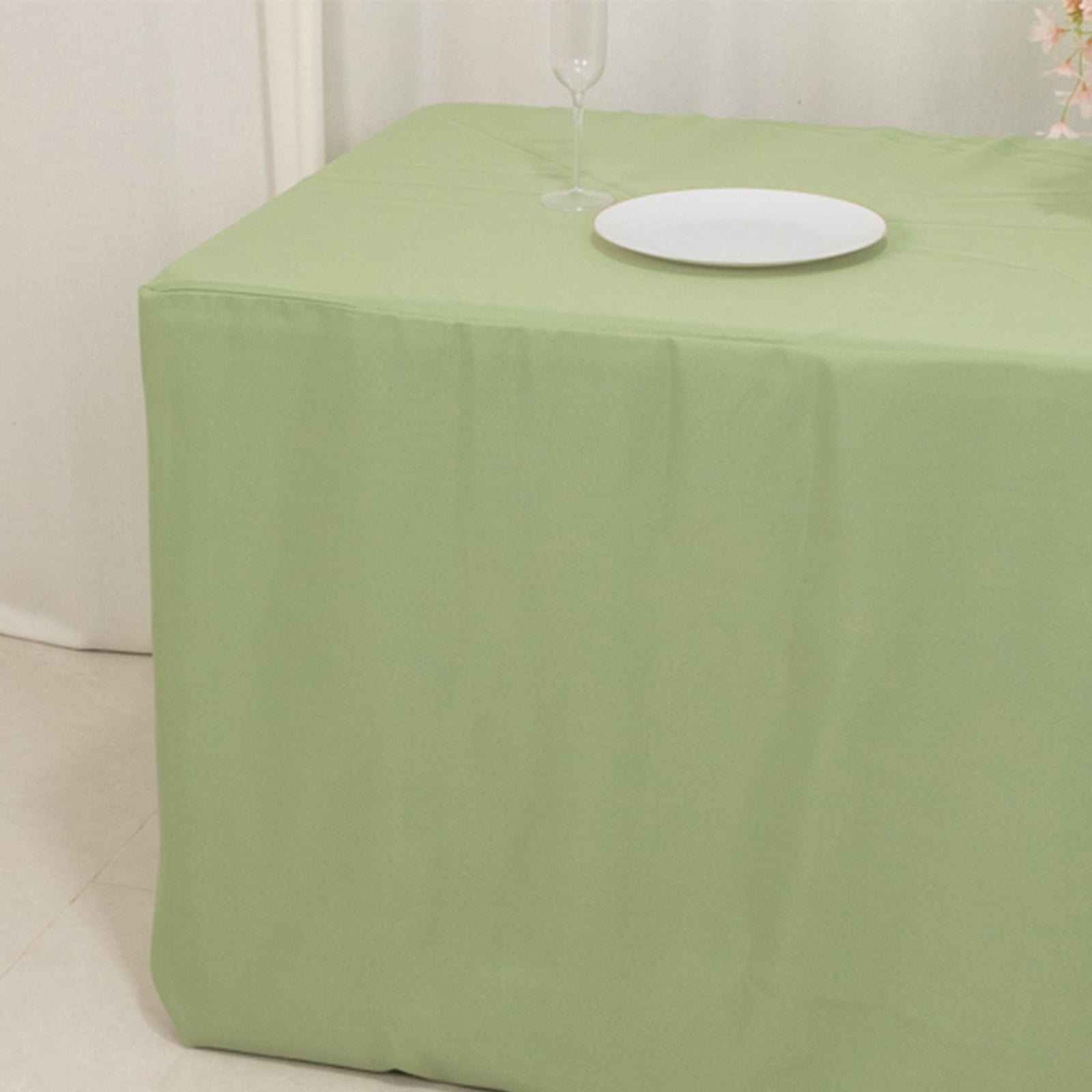6 feet Fitted Rectangular Tablecloth Table Cover Wedding Linens