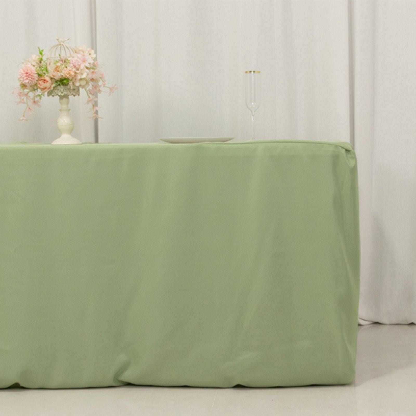 6 feet Fitted Rectangular Tablecloth Table Cover Wedding Linens