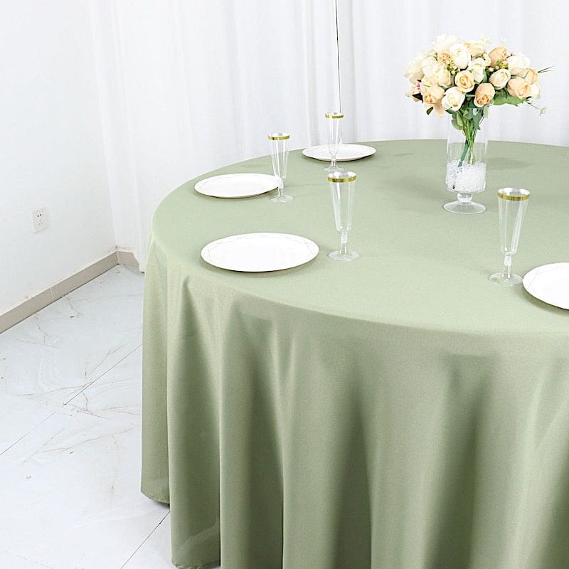 120 inch Polyester Round Tablecloth