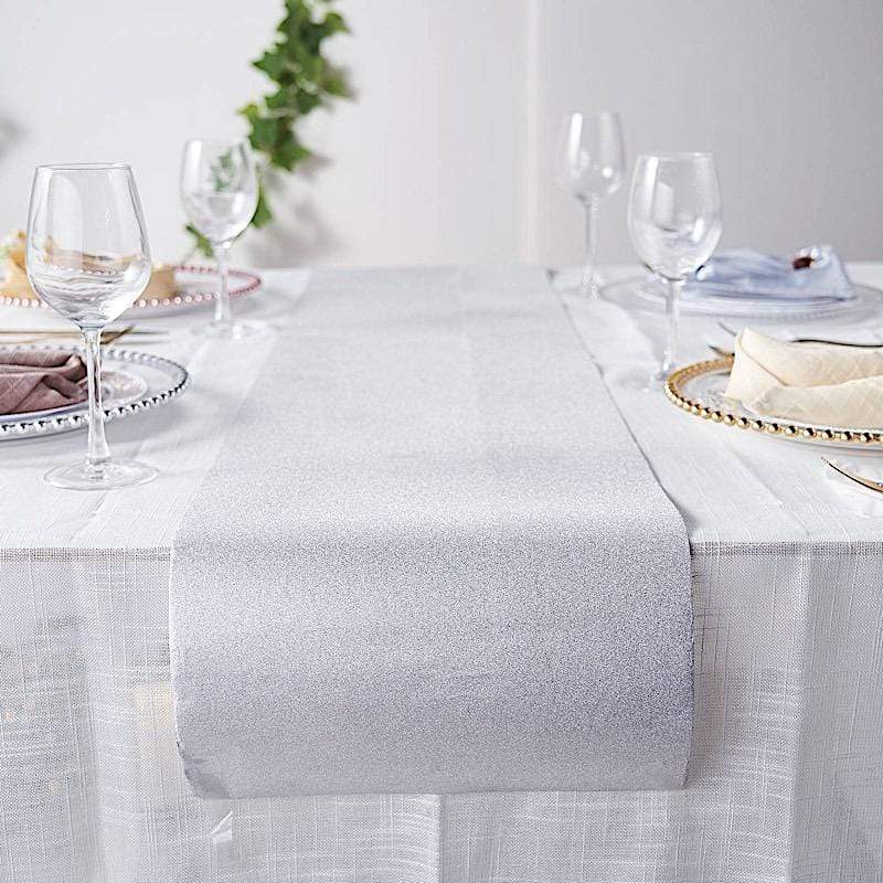 12x108 in Glitter Paper Disposable Table Runner