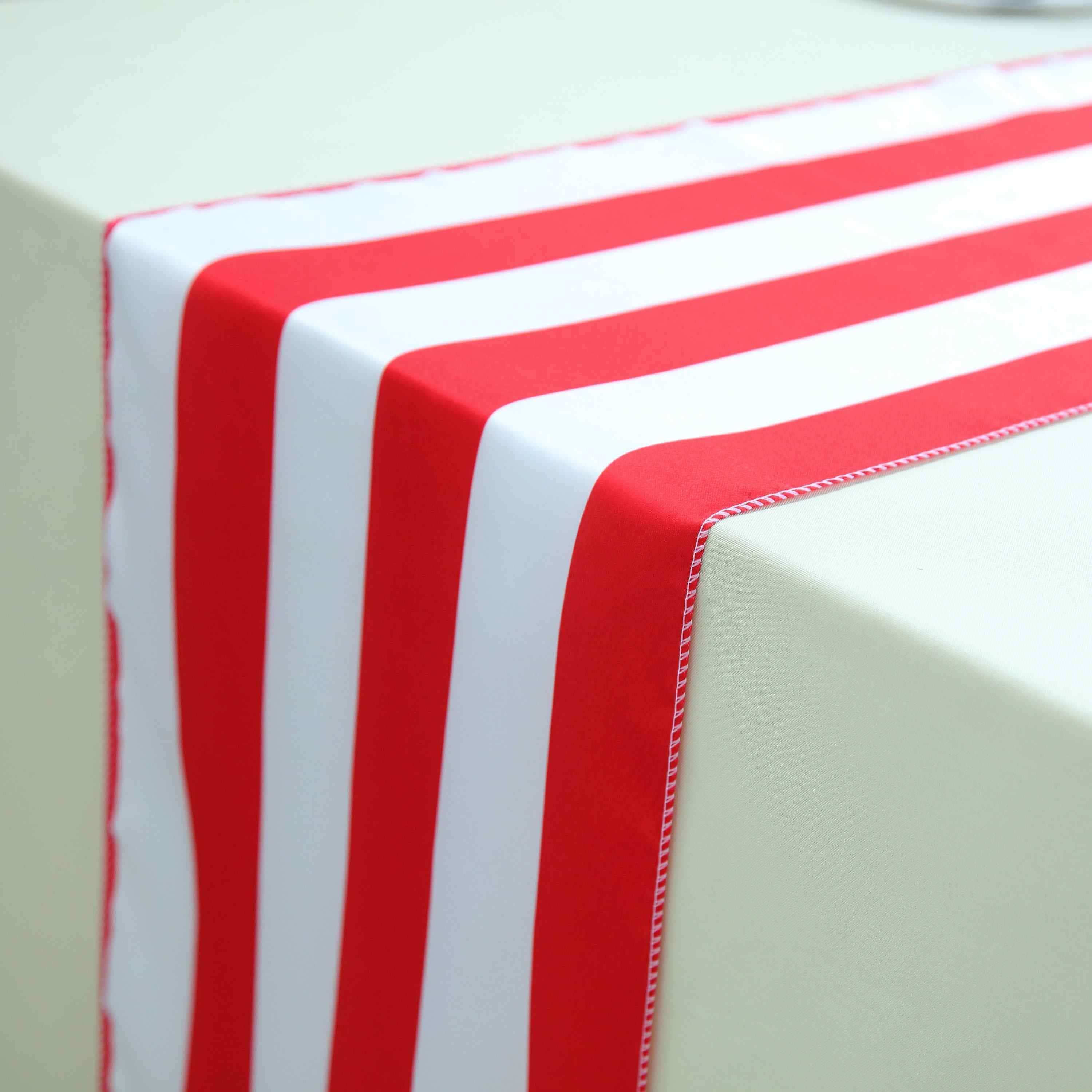 12x108 in Stripes Satin Table Top Runner Wedding Party Linens