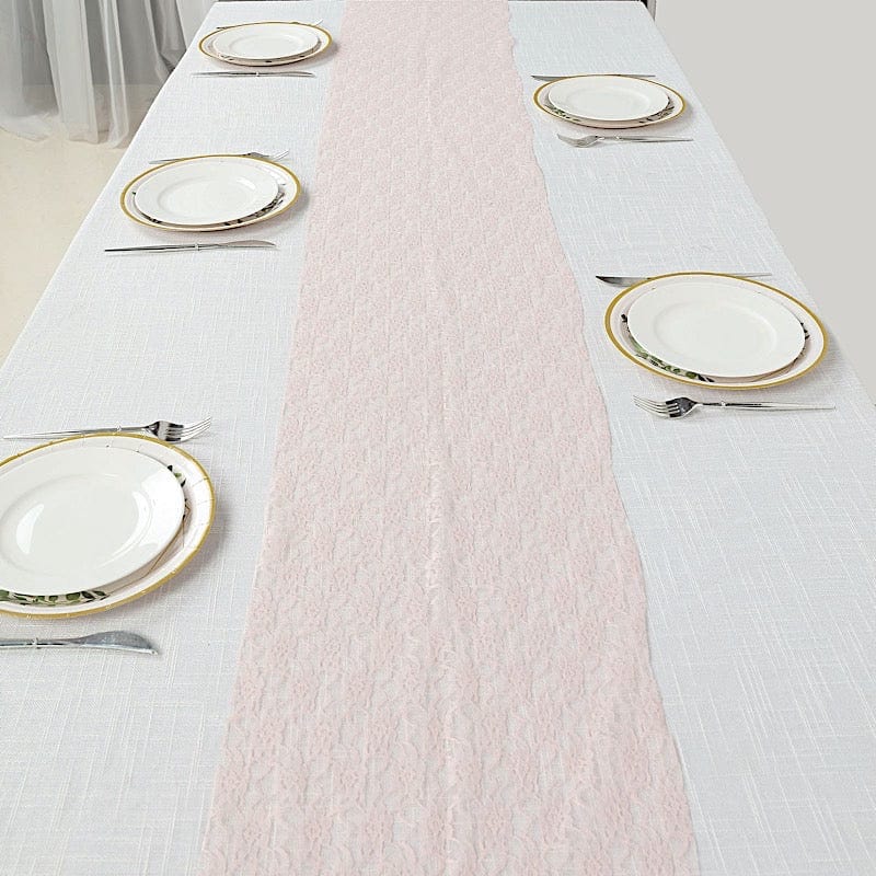 Floral Pattern Lace Table Runner