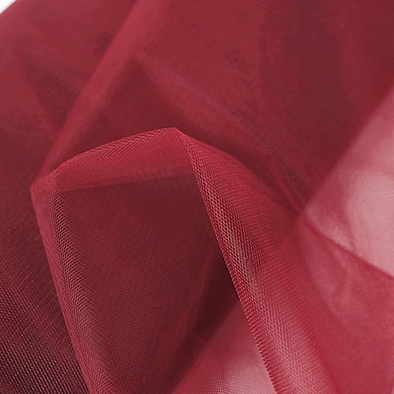  Vogue Group 54'' Polyester Tulle (Bolt 40 Yard) Fabric, Red