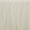 17 feet x 29" Ivory Lace Banquet Table Skirt