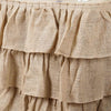 21 feet x 29" 3 Tiers Ruffled Burlap Table Skirt