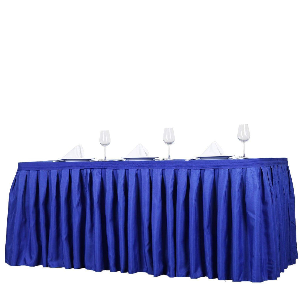 21 feet x 29" Royal Blue Polyester Banquet Table Skirt